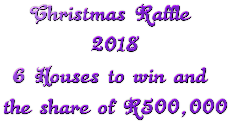 banner announcing the raffle
