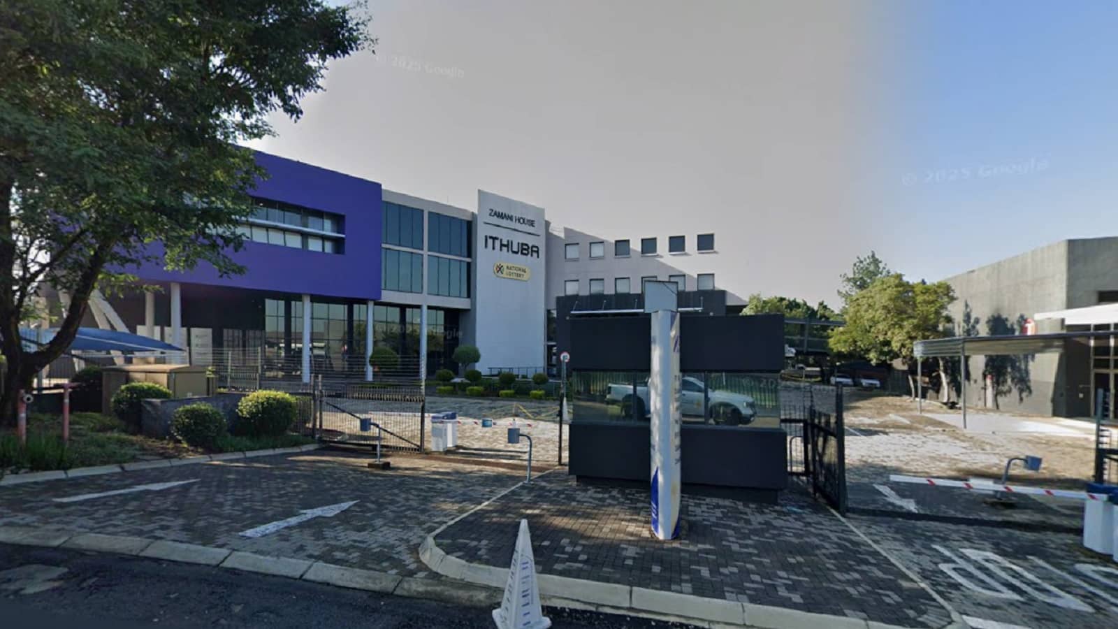 Ithuba headquters building in Johannesburg street view