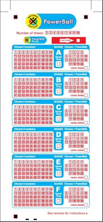Powerball pay slip
