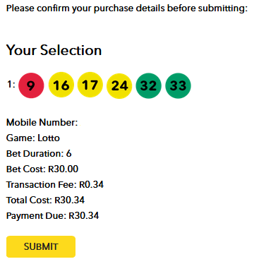 pay for sa Lottery online